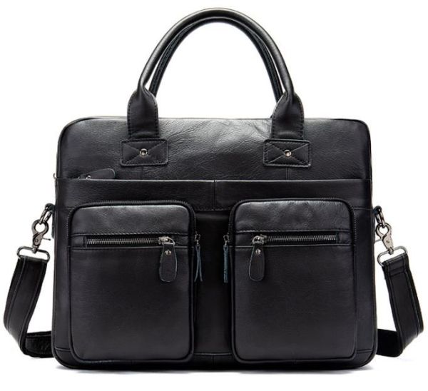 Сумка мужская под ноутбук Vintage 14771 Черная Сумка мужская под ноутбук Vintage 14771 Черная