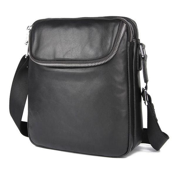 Сумка мужская в гладкой коже Vintage 14978 Черная Сумка мужская в гладкой коже Vintage 14978 Черная