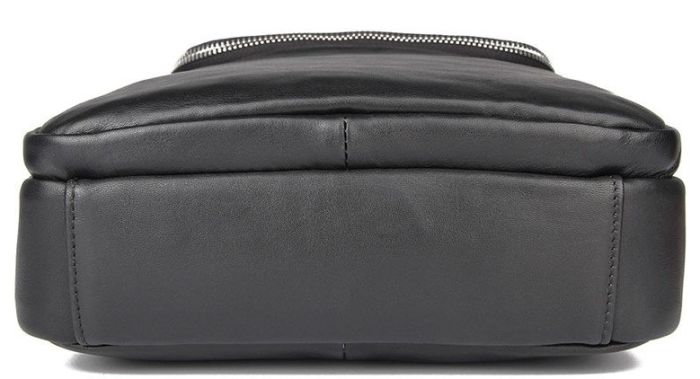 Сумка мужская в гладкой коже Vintage 14978 Черная