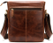 Сумка мужская вертикальная кожаная Vintage 20029 Коричневая