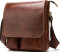 Сумка мужская вертикальная кожаная Vintage 20029 Коричневая