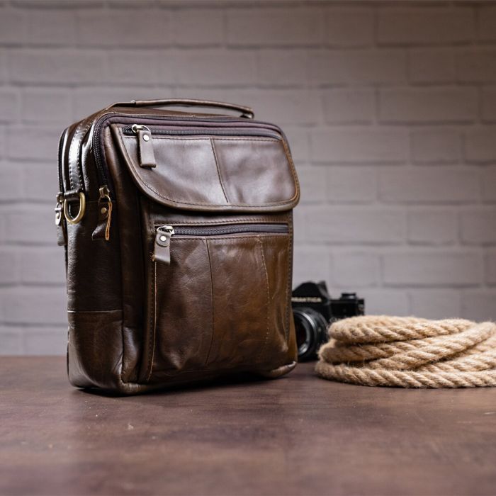 Сумка мужская Vintage 14764 Коричневая