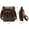 Сумка мужская Vintage кожаная 14608 Коричневый