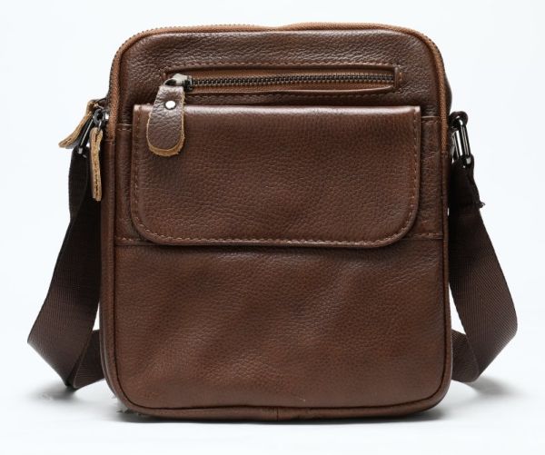 Сумка мужская зернистая Vintage 14703 Коричневая Сумка мужская зернистая Vintage 14703 Коричневая