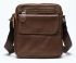 Сумка мужская зернистая Vintage 14703 Коричневая