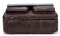 Сумка на плечо 2 отделения кожаная Vintage 20026 Коричневая