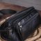 Сумка поясная из овечьей кожи Vintage 20205 Черная