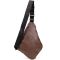 Сумка слинг кожзам Vintage 20566 Темно-коричневая