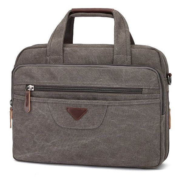 Сумка текстильная для ноутбука Vintage 20086 Серая