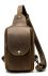 Сумка винтажная через плечо мужская Vintage 14855 Коричневая