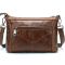 Сумка женская кожаная на одно отделение Vintage 20052 Коричневая