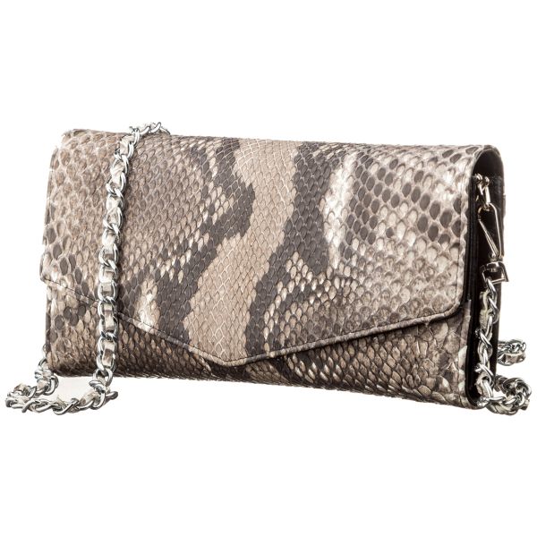 Сумка женская SNAKE LEATHER 18297 из натуральной кожи питона Серая Сумка женская SNAKE LEATHER 18297 из натуральной кожи питона Серая