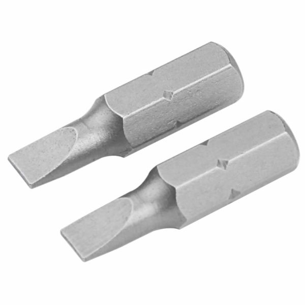 Биты Tolsen S2 прямой шлиц 4.5х0.6х25 мм, 2 шт блистер