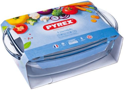 Форма для выпечки Pyrex Essentials (утятница) 32.6х19.7см, жаропрочное стекло