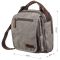 Универсальная текстильная мужская сумка на два отделения Vintage 20198 Серая