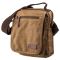 Универсальная текстильная мужская сумка на два отделения Vintage 20200 Коричневая