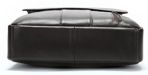 Вертикальная сумка мужская Vintage 14788 Коричневая