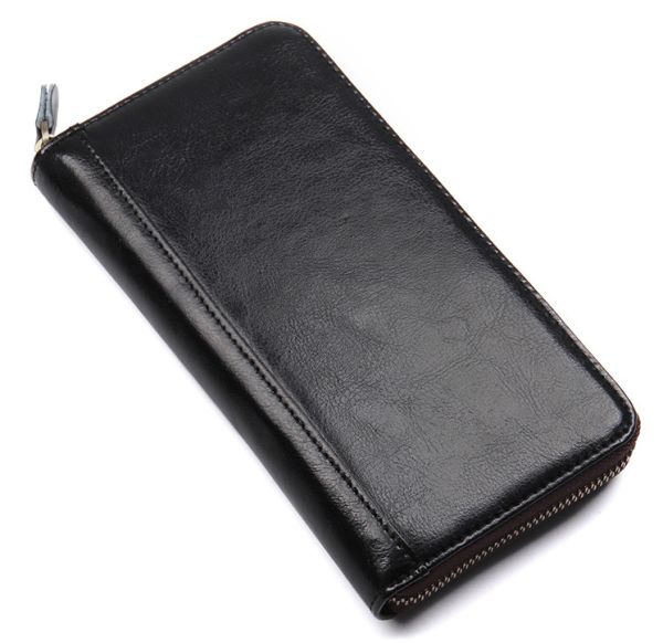 Визитница большая Vintage 14605 Черная