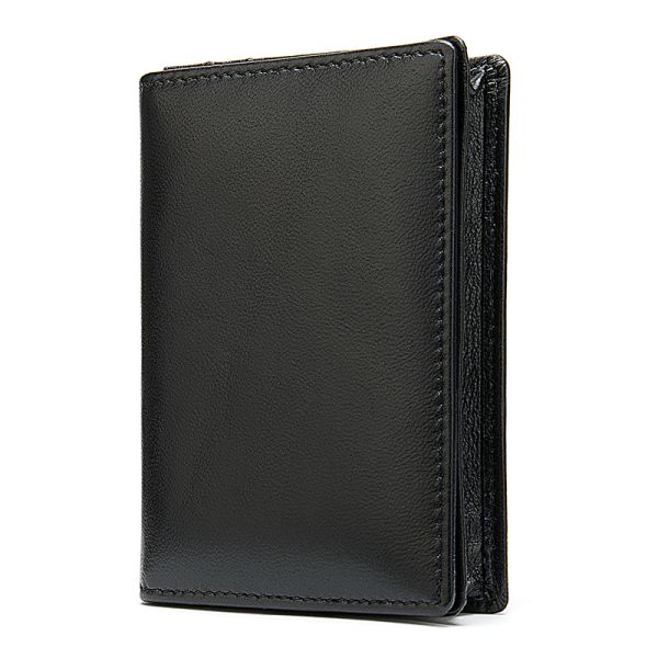 Визитница из кожи Vintage 20365 Черная